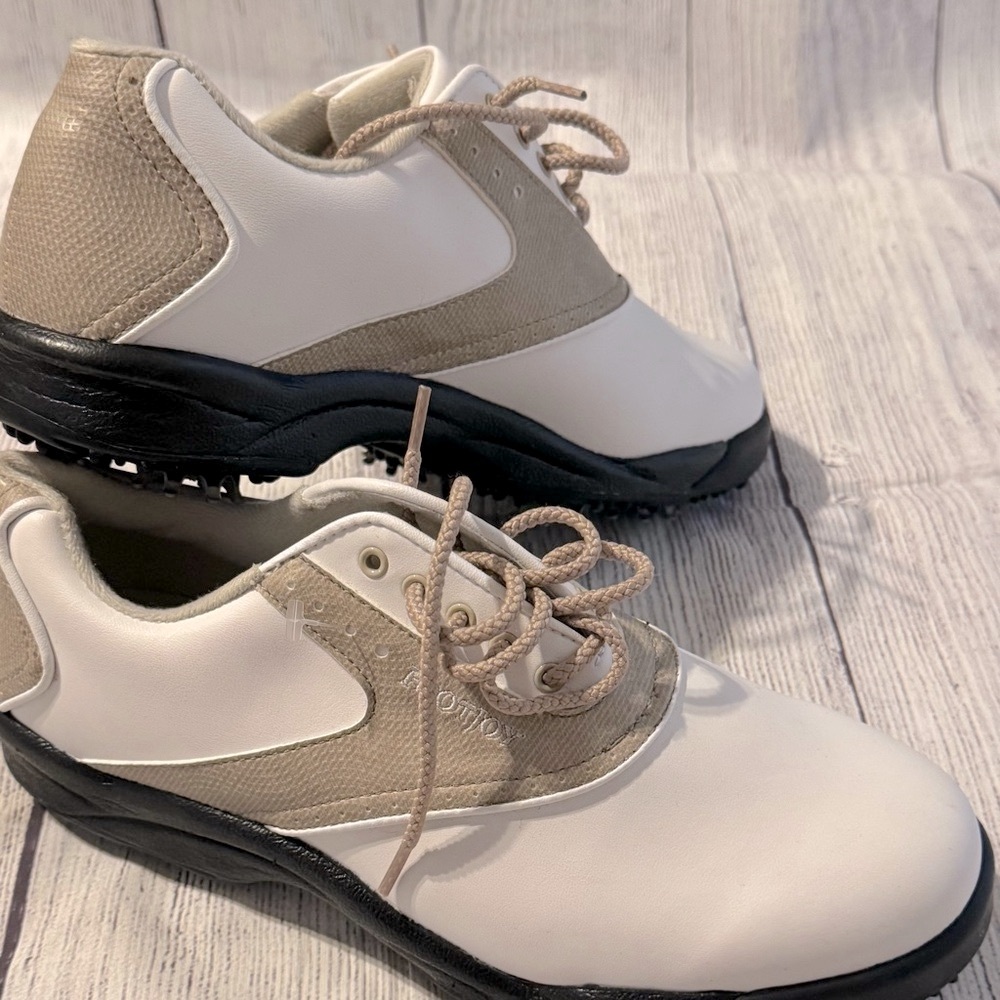 FootJoy White and Tan Golf Shoes